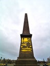Luxor Obelisk (French: Oblisque de Louxor), against cloudy sky Paris, France Royalty Free Stock Photo