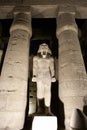 Luxor temple Egypt by night Royalty Free Stock Photo