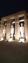 Luxor temple at night Royalty Free Stock Photo