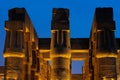 Luxor temple on the night Royalty Free Stock Photo