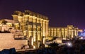 Luxor temple at night Royalty Free Stock Photo