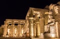 Luxor temple at night Royalty Free Stock Photo