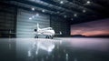 Luxorious Business Jet in Hangar Royalty Free Stock Photo