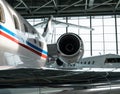 Business Jets in Hangar Royalty Free Stock Photo