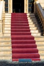 Luxorious noble red carpet Royalty Free Stock Photo