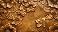 Luxuriate in the tactile beauty of leather texture with embossed floral patterns, a timeless and elegant touch. Ai Generated Royalty Free Stock Photo