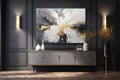 Luxurious Abstract Art: Vibrant Brushstrokes in Gold, Silver, and Pearl White