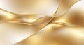 Abstract Golden Background with Flowing Lines Royalty Free Stock Photo