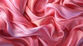 Luxurious Abstract Cloth, Pink Silk Waves as a Stylish Background, Generative AI Royalty Free Stock Photo