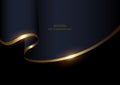 Luxurious abstract waving cloth background with golden lines