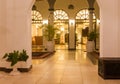 Luxurious African four star hotel lobby entrance Royalty Free Stock Photo