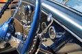 Luxurious antique french car interior detail Royalty Free Stock Photo