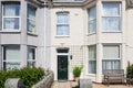 Luxurious apartament house with a white facade,Cornwall,UK Royalty Free Stock Photo