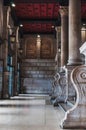 Luxurious and architectural entrance of Saint Lazare train station in Paris