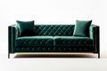Luxurious Art Deco-Inspired Velvet Sofa: Contemporary Elegance with Timeless Glamour