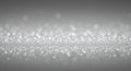 Sparkling silver glitter bokeh texture background Royalty Free Stock Photo