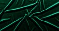 Dark Green Shiny Draped Silk Fabric Texture Royalty Free Stock Photo