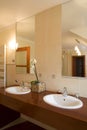 Luxurious bathroom interior Royalty Free Stock Photo