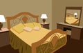 Luxurious bedroom vector