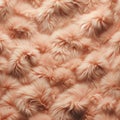 Luxurious Beige Fur Texture Close-Up, AI Generated