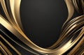 Luxurious Black and Gold Background: Elegance Defined.