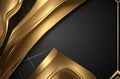 Luxurious Black and Gold Background: Elegance Defined.