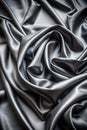 Luxurious Black Gray Satin Fabric Texture Royalty Free Stock Photo