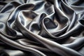 Luxurious Black Gray Satin Fabric Texture Royalty Free Stock Photo