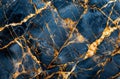 Luxurious blue and gold marble texture