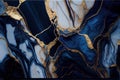 Luxurious blue and gold marble texture