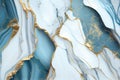 Luxurious blue and gold marble texture