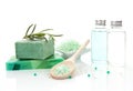 Luxurious body care products. Royalty Free Stock Photo