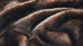 Luxurious Brown Fur Texture Close-Up for Elegant Background Royalty Free Stock Photo
