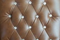Luxurious Brown Leather sofa texture background Royalty Free Stock Photo