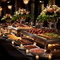 Luxurious Buffet Display: A Feast for the Senses