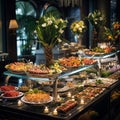 Luxurious Buffet Display: A Feast for the Senses