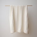 Luxurious Cable Knit Throw In Mori Kei Style