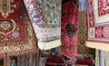 Luxurious carpets of fine oriental manufacturing for sale Royalty Free Stock Photo