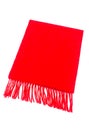 Luxurious Cashmere Scarf in Red Royalty Free Stock Photo