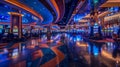 Luxurious Casino Interior Royalty Free Stock Photo