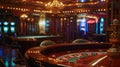 Luxurious Casino Interior Royalty Free Stock Photo