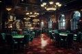 Luxurious Casino interior. Generate Ai Royalty Free Stock Photo