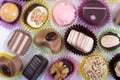 Luxurious chocolates Royalty Free Stock Photo