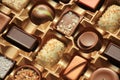 Luxurious Chocolates in box Royalty Free Stock Photo