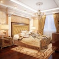 Luxurious Classic Baroque Bedroom Interior Desig