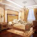 Luxurious Classic Baroque Bedroom Interior Desig