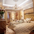 Luxurious Classic Baroque Bedroom Interior Desig