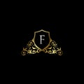 Luxurious Classy Letter F Logo Vector
