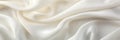 Luxurious closeup of elegant white silk fabric cloth background with a slightly crumpled texture Royalty Free Stock Photo