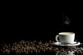 Luxurious coffee setting Royalty Free Stock Photo